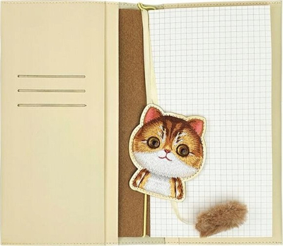 Set fletore me stilolaps Nimmy Big Eyed Pet 2.0 Cat, 2 në 1, bezhë