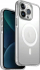 Kapak telefoni Uniq Calio Magclick Charging për iPhone 15 Pro 6.1", i sheshtë me MagSafe, transparent