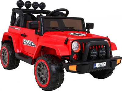 Makina elektrike për kalamaj Ramiz Full Time 4WD, 12V, njëvendëshe, e kuqe