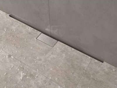 Kanaletë dushi AquaSTEEL LS GL, çelik inoks, 70cm, e argjendtë