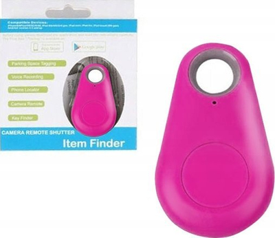 Gjetës çelësash Bluetooth iTracing, me alarm zanor, për mace edhe qen, rozë