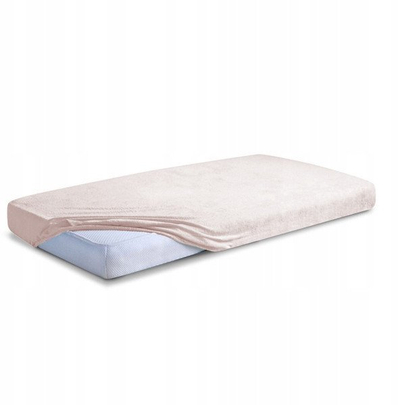 Çarçaf fitted Terry CLASSIC, 210/220x190/200 cm, Powder pink