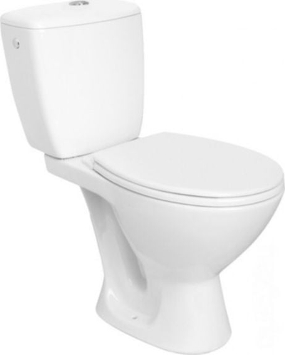 WC Duoblock Basic, dalje në dysheme, me rezervuar, e bardhë