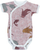 Romper për bebe Lodger Solid Empire Crossover Fish Nocture, pambuk, madhësia 68