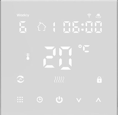 Termostat WiFi Thermoval TVT-45-C, për ngrohje n’dysheme, me programim javor, i zi