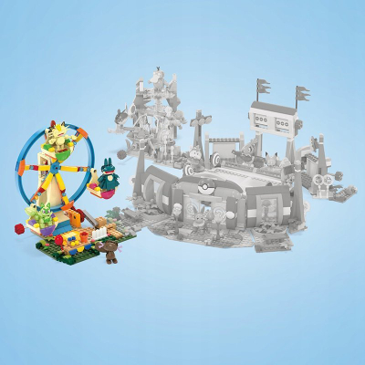Set ndërtimi MEGA Pokémon Ferris Wheel Fun HXF80, 393 pjesë, 4 figura të lëvizshme, shumëngjyrësh
