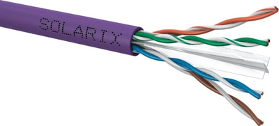 Kabllo rrjeti Solarix UTP Cat6 SXKD-6-UTP-LSOH, 100m, LSOH, vjollcë