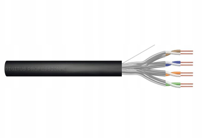 Kabllo rrjeti Digitus DK-1621-A-VH-5-OD, Cat 6A U FTP, 500m, e zezë