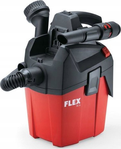 Fshesë me vakum profesionale Flex VC 6 L MC 18.0, 18V, 6L, e kuqe e zezë