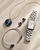 Byzylyk për goca Skagen Sea Glass SKJ1811040, 16.5 cm, i argjendtë/kaltër