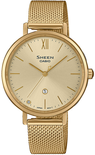 Orë për femra Casio Sheen, e artë
