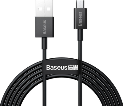 Kabllo karikimi Baseus Superior, Micro USB, 2m, 2A, e zezë