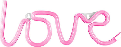 Dekor dritë neon LED APT ZD79B LOVE, me bateri, ngjyrë vjollcë