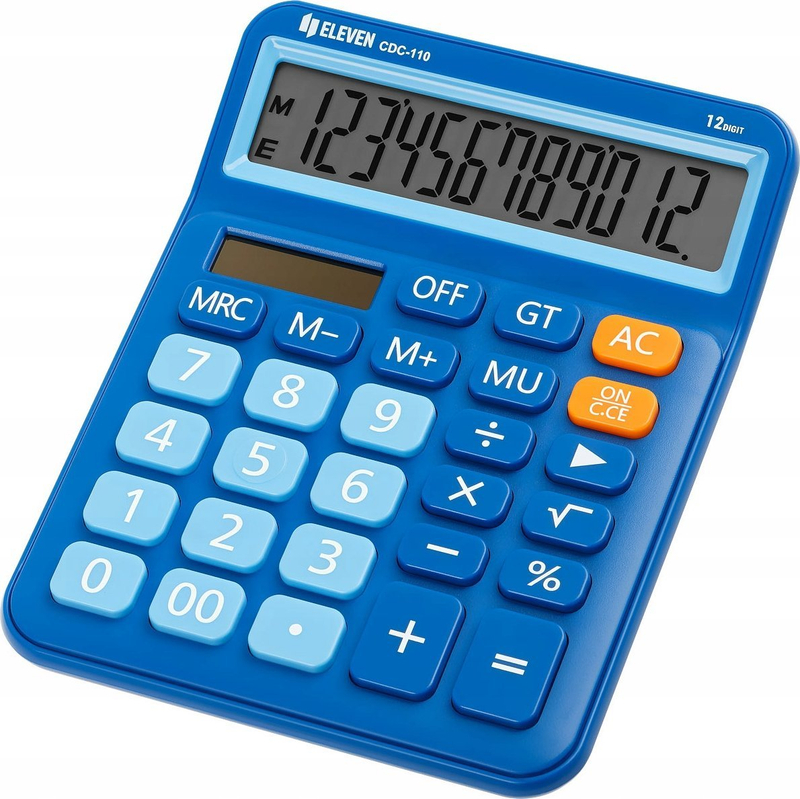 Kalkulator zyre Eleven CDC110BL, ekran i madh, blu