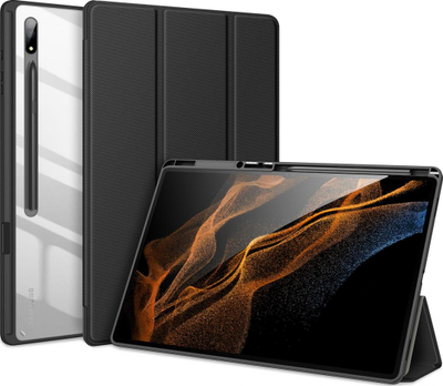 Mbulesë tableti Dux Ducis Toby për Samsung Galaxy Tab S8 Ultra, me mbajtëse për stylus, e zezë