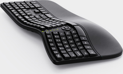 Tastierë Powerton ERGO LANA, ergonomike, me kabllo USB, CZ SK, e zezë