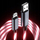 Kabllo karikimi Somostel Flowing LED Lightning, 1.2m, 3.1A, e kuqe