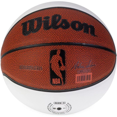 Top basketbolli Wilson Autograph Mini Ball WTB3405XB, mini, i bardhë