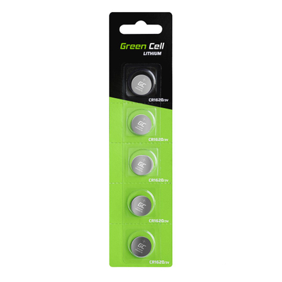 Bateri litiumi Green Cell CR1620, 70mAh, 3V, set 10 copë