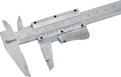 Шублер Геко 150mm, прецизност 0.02mm, дрвена кутија