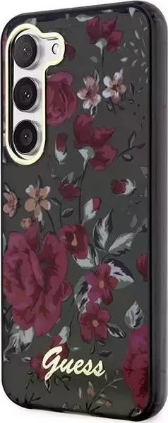 Mbulesë telefoni Guess GUHCS23SHCFWSA për Samsung Galaxy S23, koleksioni Flower, jeshile me lule