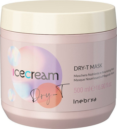 Maskë flokësh INEBRYA Dry T, për flokë të thatë, 500ml