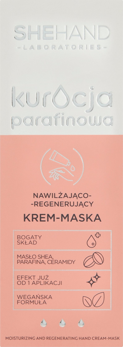 Krem duarsh Shehand Kuracja Parafinowa, krem‑maskë rigjeneruese, 75ml, rozë