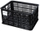 Shportë biçiklete Basil Crate, plastike, 34.5 x 49 x 27 cm, e zezë