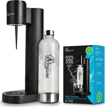 Saturator uji Extralink SmartLife Hydrospark SJ-191B, për pije me gaz, i zi