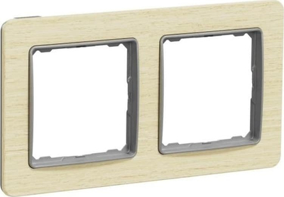Kornizë dyshe Schneider Elements, 2 vendesh, horizontale, ngjyrë ahu