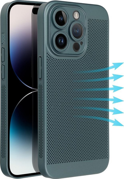 Maskë telefoni Tok Breezy për Samsung Galaxy A33 5G, plastike, me vrima, jeshile