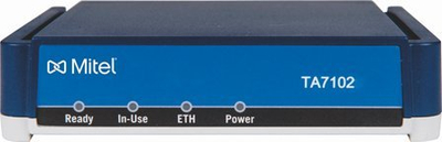 Adapter telefonik VoIP Mitel TA7102 Universal, 2 porta FXS, Ethernet, i zi