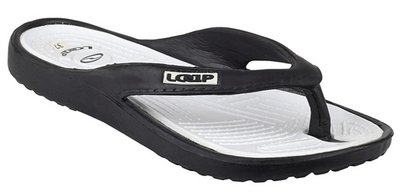 Papuçe Loap Fera, bardhë/zi