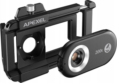 Mikroskop digjital mobil Apexel APL-MS200, 1000x, ndriçim LED, i bardhë
