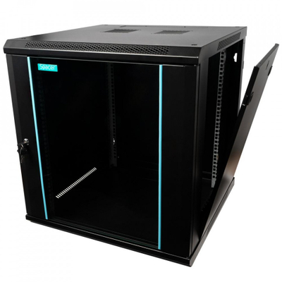 Kabinet rrjeti Spacer SPCW-12U-600, 19" 12U, 600mm, i zi