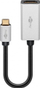 Adapter Goobay USB C në HDMI 60194, 4K, argjendtë