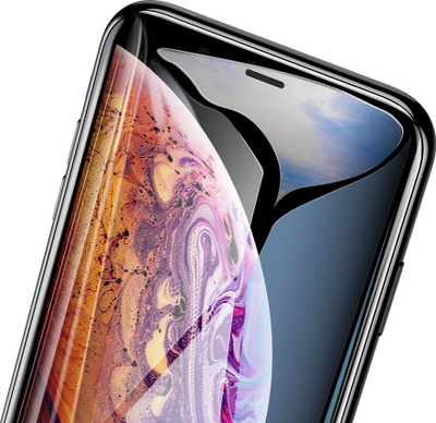 Xham mbrojtës Baseus T-Glass për iPhone Xs Max, 0.3 mm, mbulim i plotë, i zi