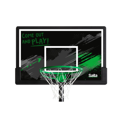 Kosh basketbolli Salta Forward, lartësi e rregullueshme 2.3-3.05 m, tabelë 108 x 71 cm, i zi