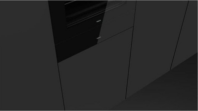 Xham i përparmë për ngrohësin e pjatave CP 150 GS, 595 x 140 mm, i zi