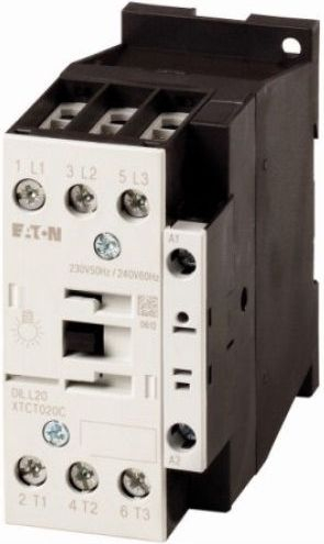 Kontaktor për llampa Eaton DILL12, 12A AC 5a, 230V, i bardhë