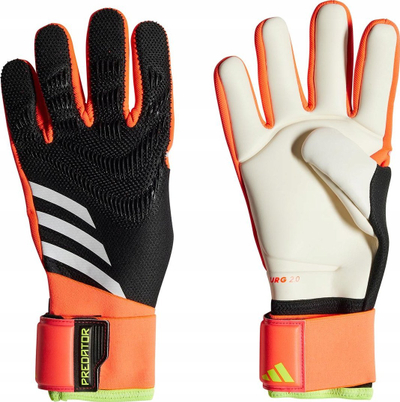 Doreza portjeri adidas Predator 30 Pro, latex URG 2.0, rrip elastik, të zeza, të bardha, neon