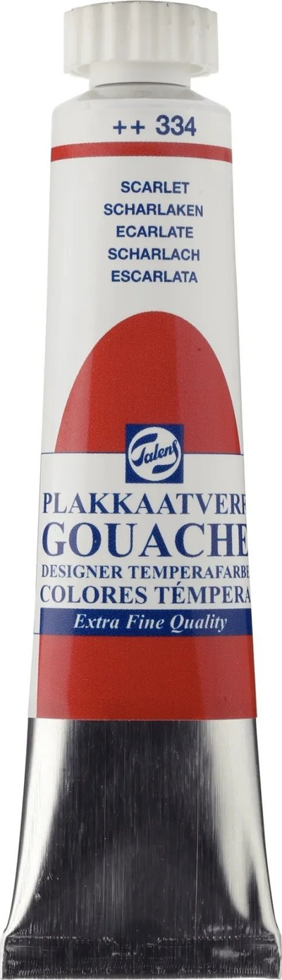 Bojë guashë Talens Gouache 334, 20 ml, e kuqe skarlat