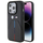 Këllëf telefoni BMW Stamped Tricolour Stripe për iPhone 15 Pro 6.1", karbon, i zi