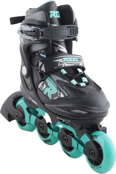 Патики за инлајн лизгање Roces Moody Girl TIF Jr 400856, тркала 72 mm, за деца, црни со нане