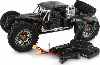 Makinë lodër me telekomandë Amewi AMXRacing RXB7, buggy 1:7, 5000 mAh, 4x4, e zezë