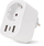 Prizë smart Entac WIBLE, 16A, 2.4A USB, e bardhë