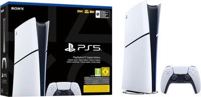 [OUTLET] Konzolë Sony PlayStation 5 Digital Slim Edition 1TB SSD Wi-Fi, e zezë/ bardhë