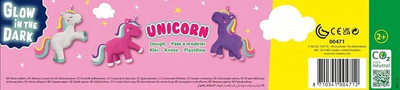Set plasteline SES Creative Unicorn 00471, 4x90g, shumëngjyrësh