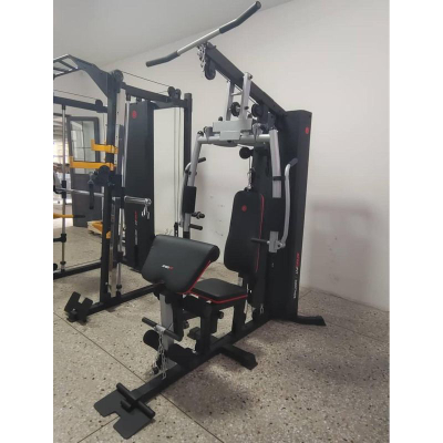Stacion fitnesi multiefektësh Enero Fit Thor 5500, stack 63 kg, për palestër në shpi, i zi