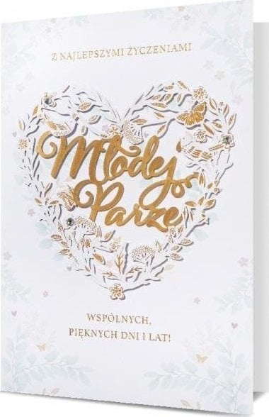 Kartolinë dasme Pan Dragon Wedding Card, me zarf, e zbukuruar, shumëngjyrëshe